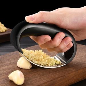 Quality Super Markets' Best Choice Garlic Press and Peeler Stainless Steel with Bamboo Handle wholesale