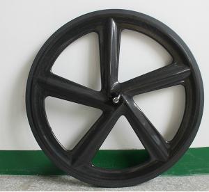 Quality New Hot Sale top light 700c 5-spokes carbon clincher wheel with 66mm for road &amp;track bike wholesale