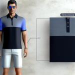 Summer men's lapel polo shirt spell color short sleeve loose casual T-shirt