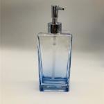 Square Glass Accessories Set Vintage Style For Home Hotel Ombre Blue