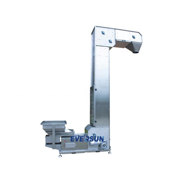 Carbon Steel / Ss304 / 316 Chain Z Bucket Elevator With Frequency Conversion