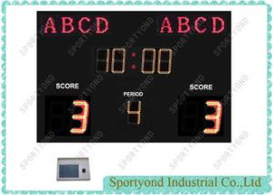 Quality Outdoor Electronic Led Football Scoreboards with Waterproof Aluminum Housing, Team Name and Time display wholesale