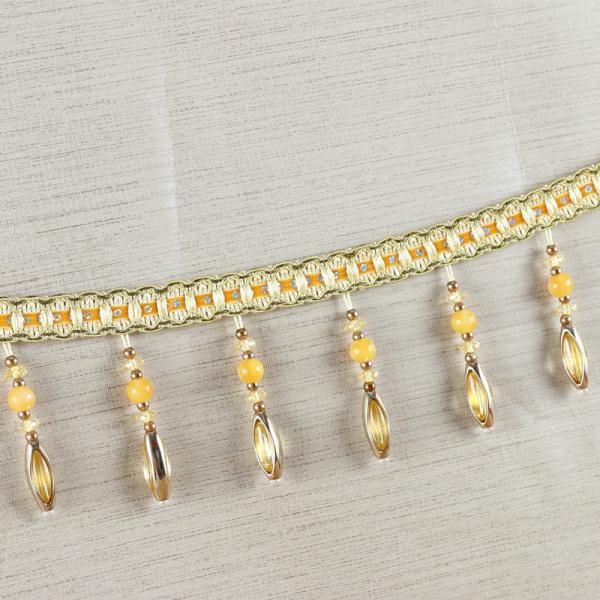 Handmade fashionable chain beads lace tassels fringes for curtain/sofa/pillow
