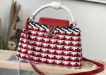 Rattan Weaving Handmade Crossbody Bag , Red Handmade Rattan Bag