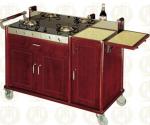 Double Head Abalone Cart Luxury Room Service Equipments 1420*600*940mm