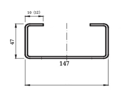 PLC Control Thickness 2.5mm C Purlin Forming Machine