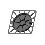 Ductile iron EN GJS500-7 Parking Lot Or Similar Areas B125 Manhole Cover Round