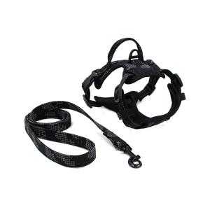 Quality Fashionable Reflective Breathable Soft Air Mesh Chest Strap Traction Rope Set Dogs Vest Leash wholesale