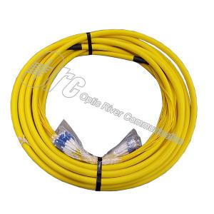 Quality Yellow 24 Strand Pre Terminated Multimode Fiber Optic Cable wholesale