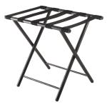 Tubular Straight Leg Hotel Display Stand With 5 Black Straps