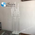 ZT-323B wholesale tall black metal 10 arms candlestick for wedding table