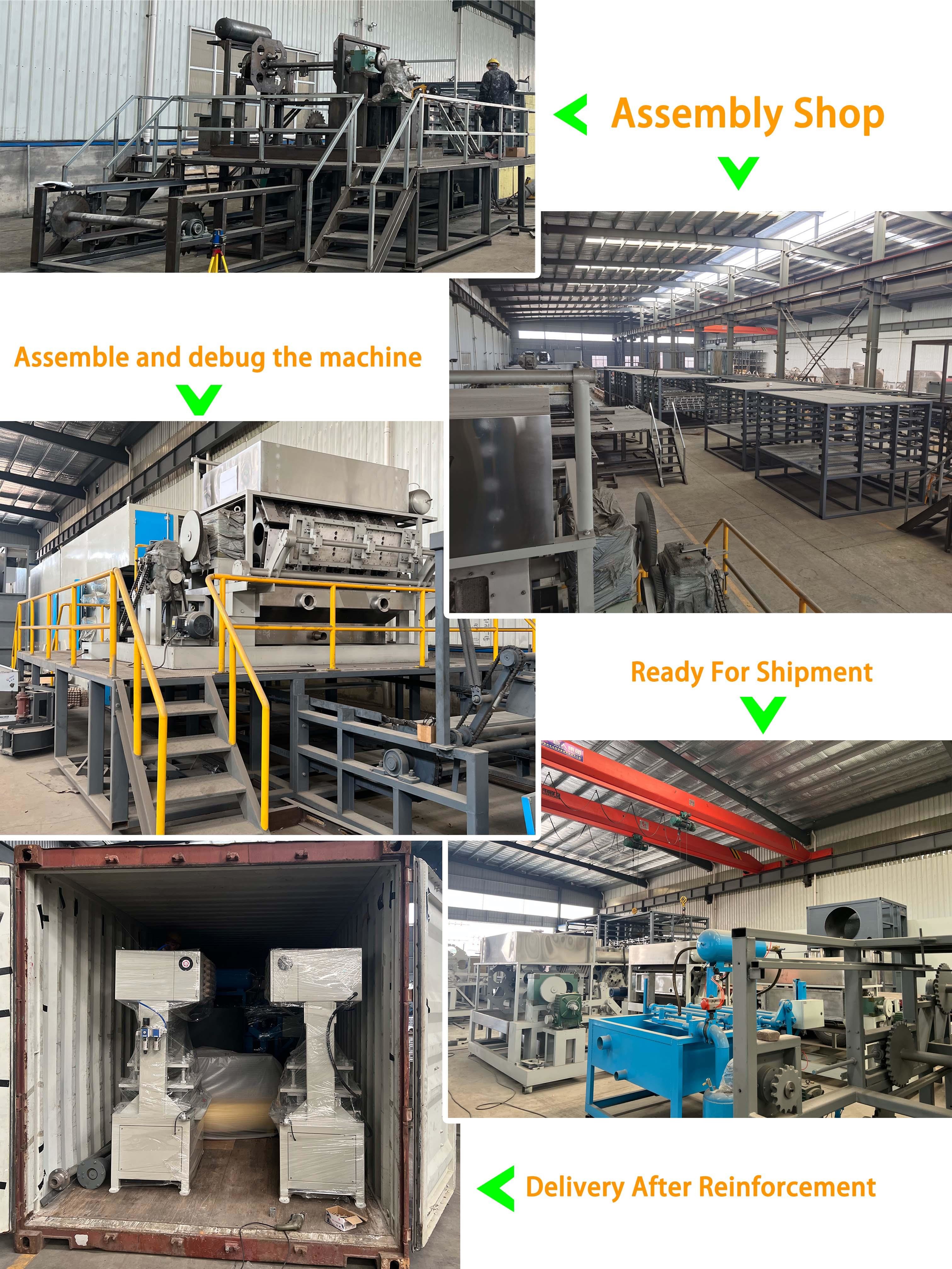 Recycled Pulp Pulp Egg Tray Machine 30sets Waste Paper Making