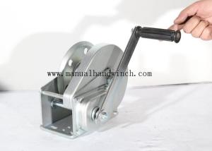 Quality Self Locking Screw Ss 304 2600lbs Manual Hand Crank Winch wholesale