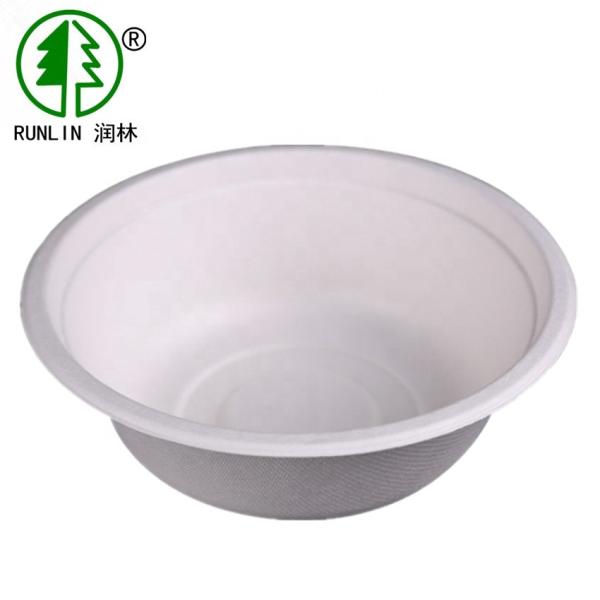 Travel Restaurants Biodegradable Sugarcane Bagasse Bowl Eco Friendly Meal Prep
