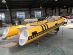 Colorful Rigid Deep V Inflatable Fishing Dinghy Boat Fiberglass Hull 1,2mm PVC