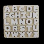 Food Grade Kids Silicone Puzzle With Letters Alphabet Shape