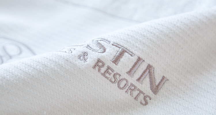 Plain Dyed Hotel Towel Set White Towels Bath Sets Custom Embroidery Logo