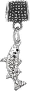Quality Inspired Silver - Silver Customized Charm for Bracelet with Cubic Zirconia Jewelry wholesale