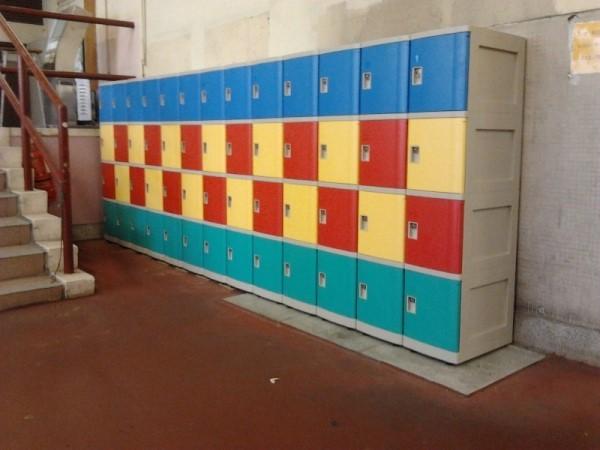 Corrosion Proof Red Storage Lockers , ABS 5 Tier Locker 1810 X 310 X 460