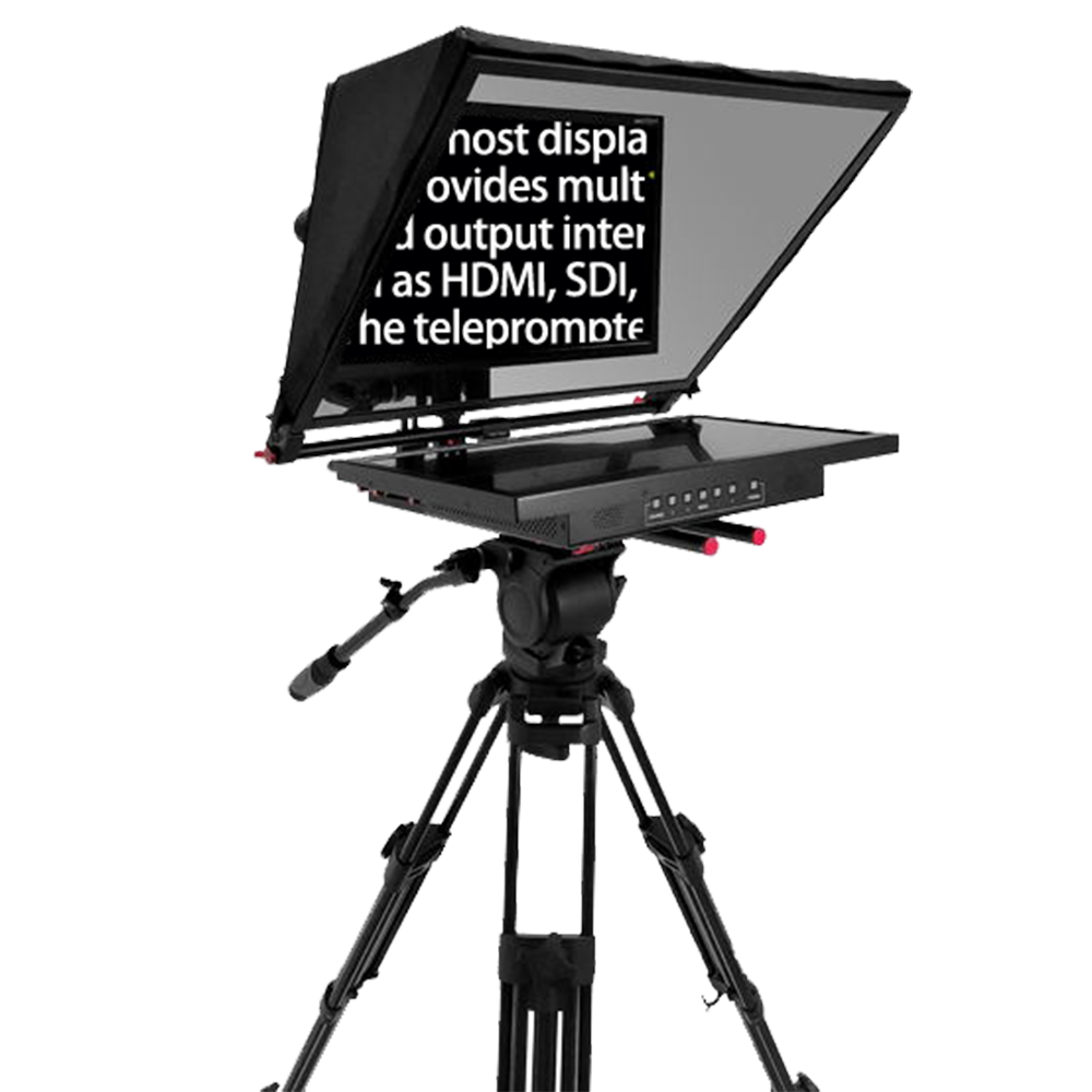 24 Inch Live Broadcast Studio Prompter with Built-in Computer and Bestview Video Support