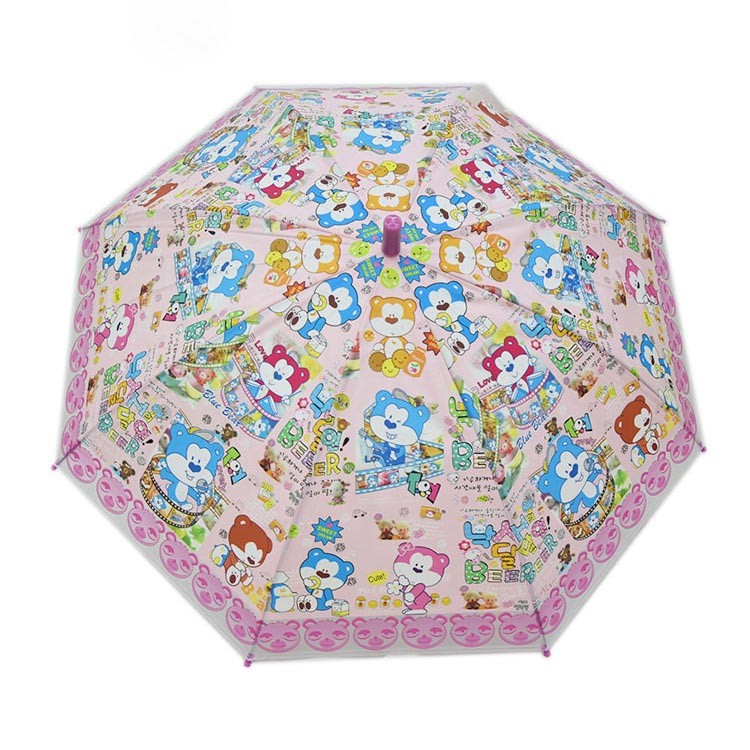 UPF Cartoon POE Small Umbrella For Kids 21 Inches