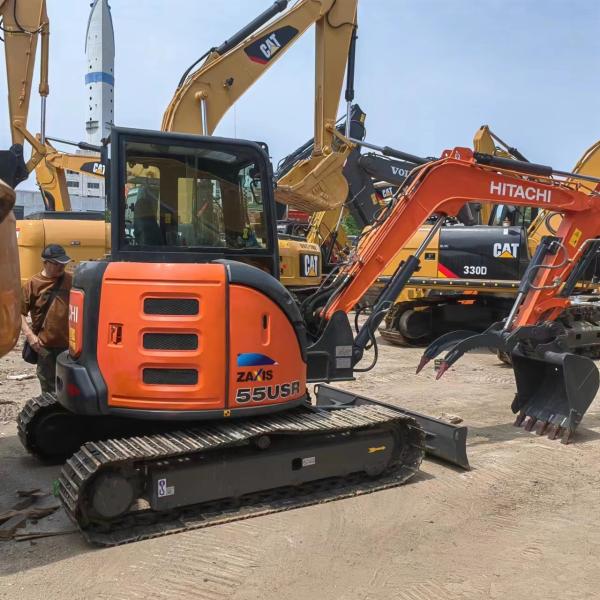 Used Original Hitachi ZX55 Hitachi Used Crawler Excavator Second Hand Mini 5 Ton