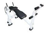 Custom Commercial Grade Gym Equipment White Tube Ab Crunch Bench Press