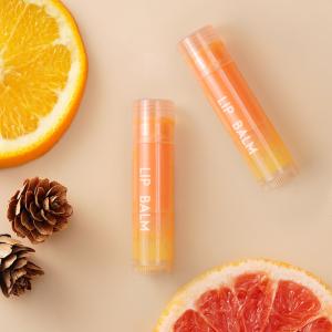 Quality ISO OEM Skin Care Products Orange Anti Drying Lipstick Lip Lines Treatment Lip Balm wholesale