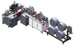 Antivirus Automatic Facial Mask Machine 20KW Breathable Fish Type Mask Machine