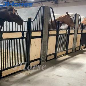 Quality Safe Steel Structure Prefabricated Horse Stable 10ft 12ft 14ft Black Powder Coated wholesale