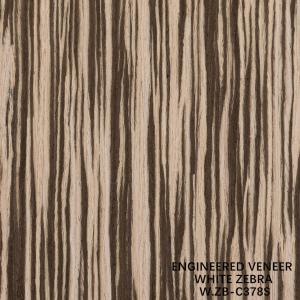 Quality 2500mm Engineered Wood Veneer White Zebra Straight Grain Zb-378s For Fancy Plywood wholesale