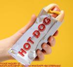 Foil Hot Dog Wrapper, Insulated Grease Resistant Hot Bag Sleeves, Foil Paper Hot