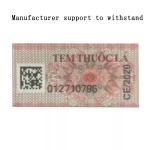 Custom Tax Stamps Adhesive For Wine Bottle Security Customized Printing CMYK