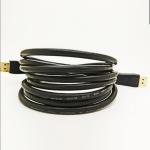 Black PVC Jacket Bidirectional 6.6FT Dp To Dp Cable