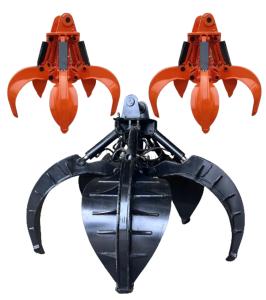Quality Factory Orange Peel Grab Excavator Rock Grapple, Excavator Grab Thumb Bucket wholesale