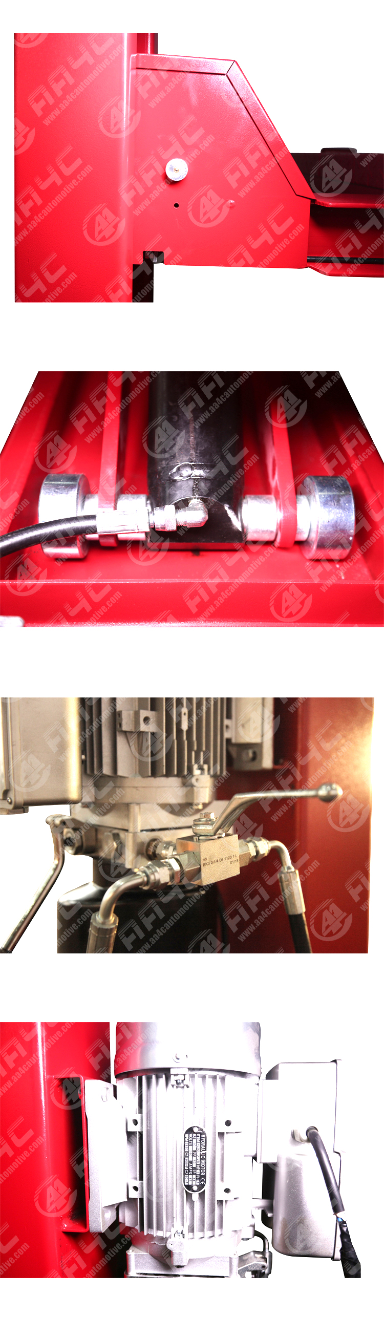 AA4C hydraulic 4 post car lift vehicle lift  manual unlock four post lift  3.5T 4.0T5.0T