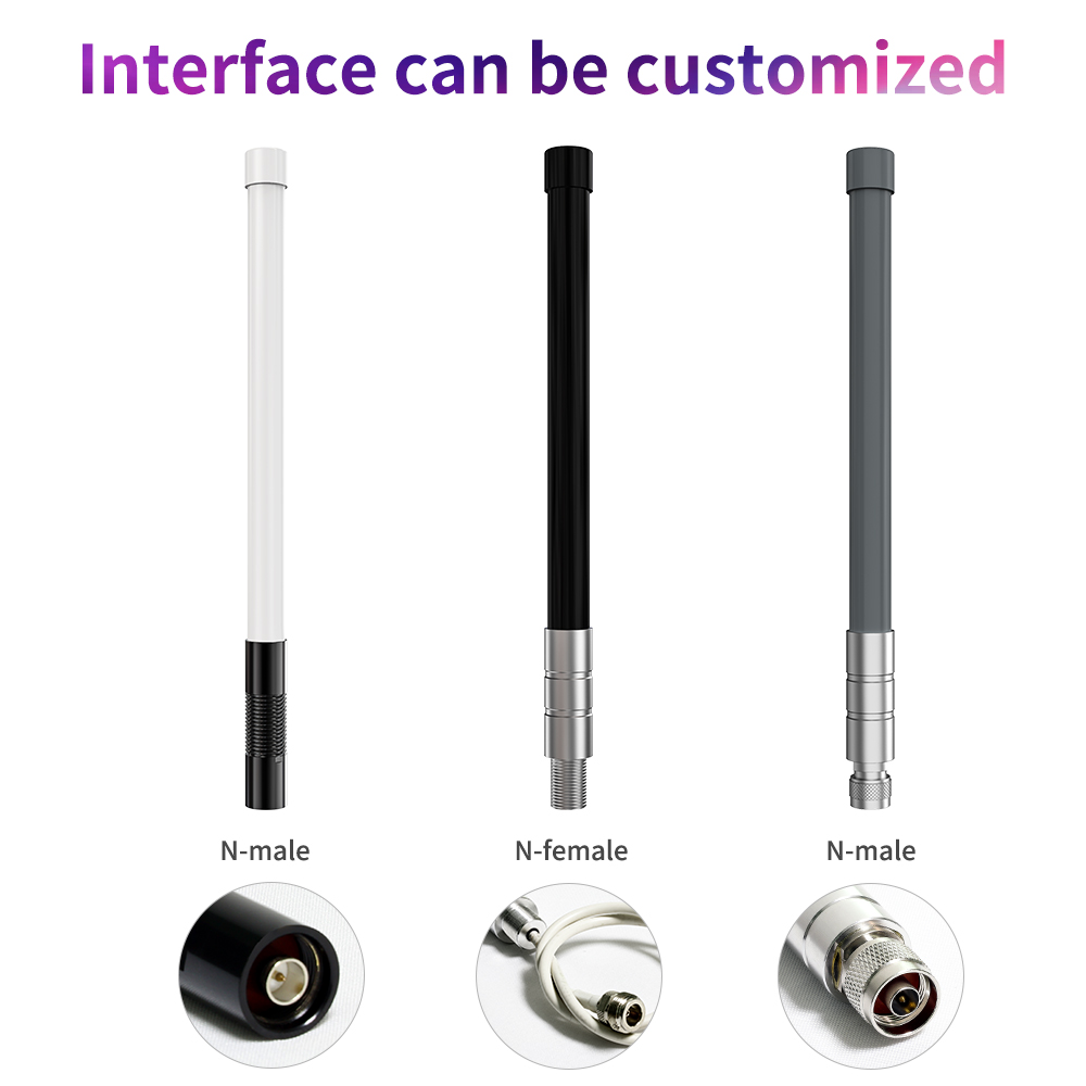 Fiberglass Lora Antenna for 134-163MHz/170-230MHz/315MHz/433MHz/410-510MHz/470-862MHz