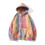 Fashion Street Custom Tie Dye Hoodies Sweatshirts Anti - Shrink