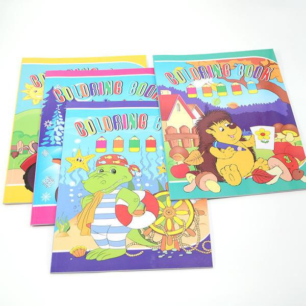 4 Colors Paperback Children Coloring Book Printing Customized Design with Paper