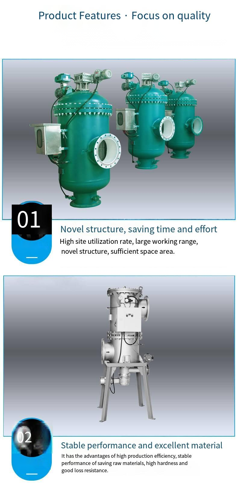 Food Beverage Weight KG 62 Enhanced Self-Cleaning Filter Housing for Particle Removal