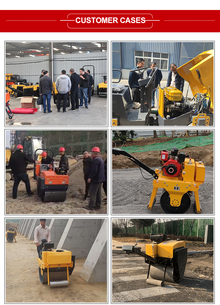 5t 10t 20t Road Roller Machine Vibratory Compactor in with 4450*1680*2750mm Dimension