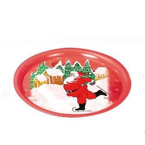 Quality Round Christmas Print Serving Tin Trays wholesale