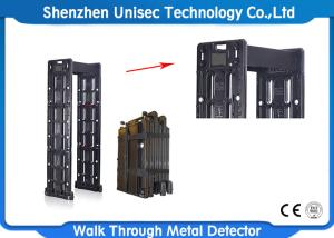 Quality Black Portable Door Frame Metal Detector For Security Check , CE / ISO wholesale