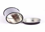 Black Round Mini Tin Box Tea Packaging