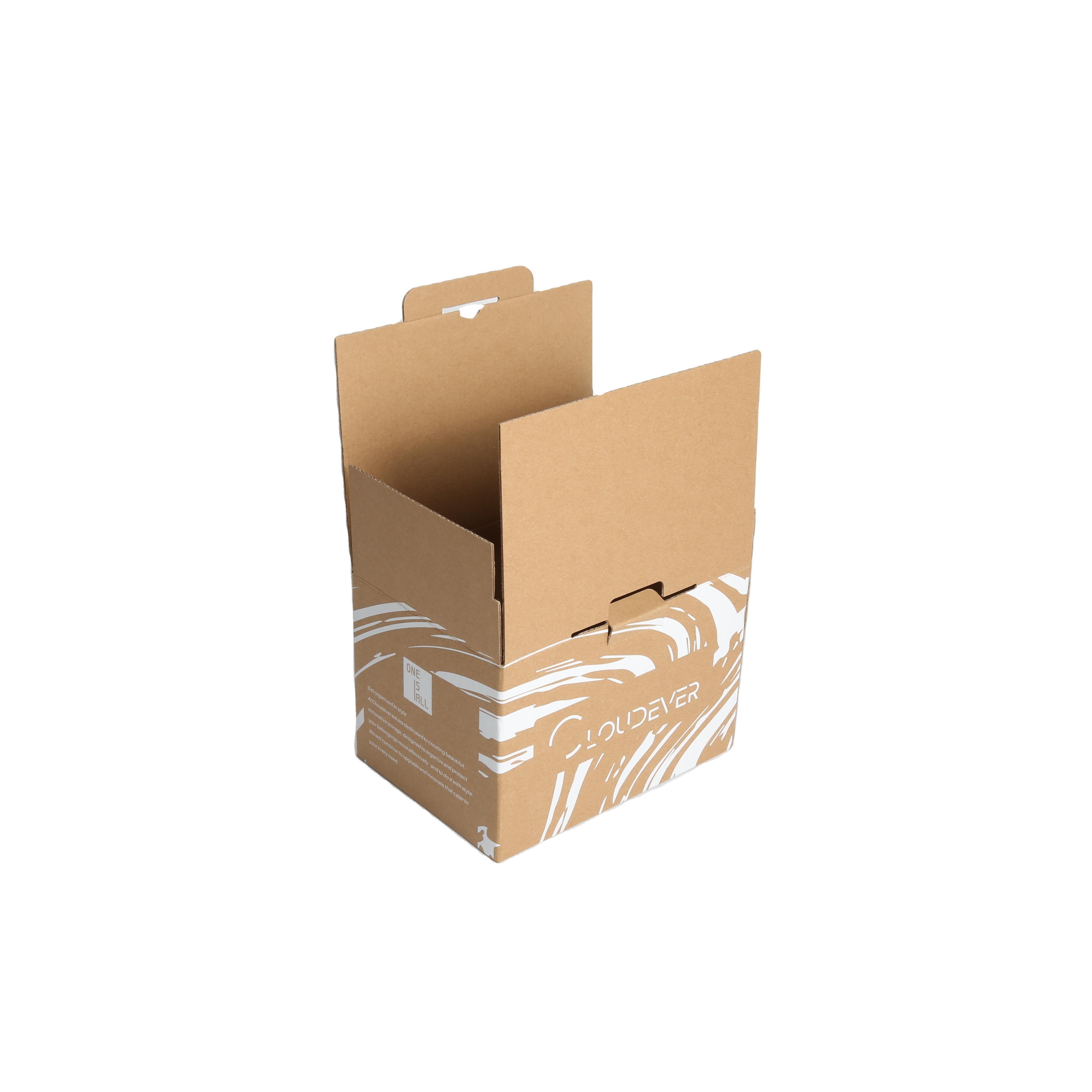 Corrugated Tuck End Box Plastics Liner Recycled Custom Logo Packaging for Clothing