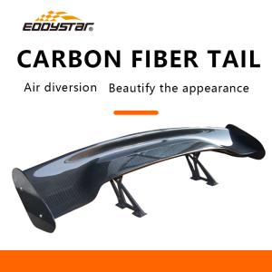Quality 3D-V Customizable Carbon Fiber Rear Spoiler High Tail Fin Matt Black Carbon Fiber Parts wholesale