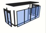 Household Two Doors 20gp Prefab Shipping Container House