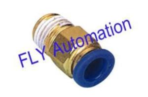 Quality PC Pisco Straight One Touch Zinc Brass Compression Pneumatic Tube Fittings wholesale