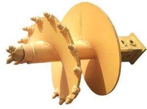Quality Conical Auger Drilling Bucket , Auger Bucket Optimized Teeth Angle Movable Pilot Holder wholesale