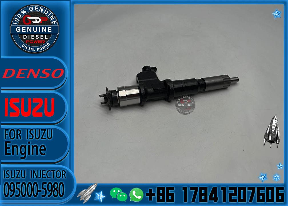 Common Rail Injector Diesel Fuel Injector 095000-5980 095000-5516 095000-5517 095000-5513 for KOMATSU
